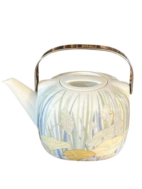 Rosenthal Other - Rosenthal Vintage Porcelain Teapot Coffee Pot Alain Le Foll MCM Asian Floral